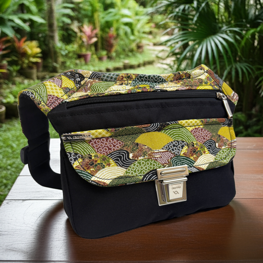 Spezielles schwarzes „Cordura“ &amp; Silber + Gesäßtasche, exklusives Teil Nr. 11492