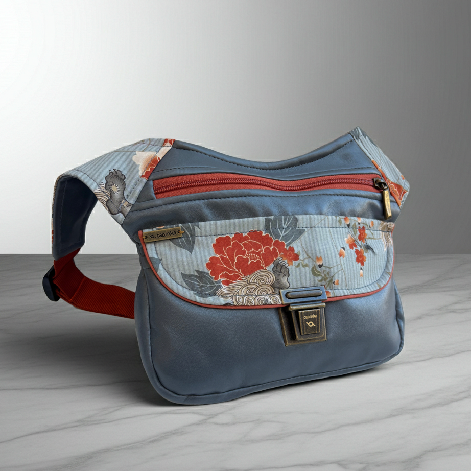 Riñonera "Special Soft Grey Japanese" + Bolsillo trasero · Polipiel · Pieza Única Núm. 18991