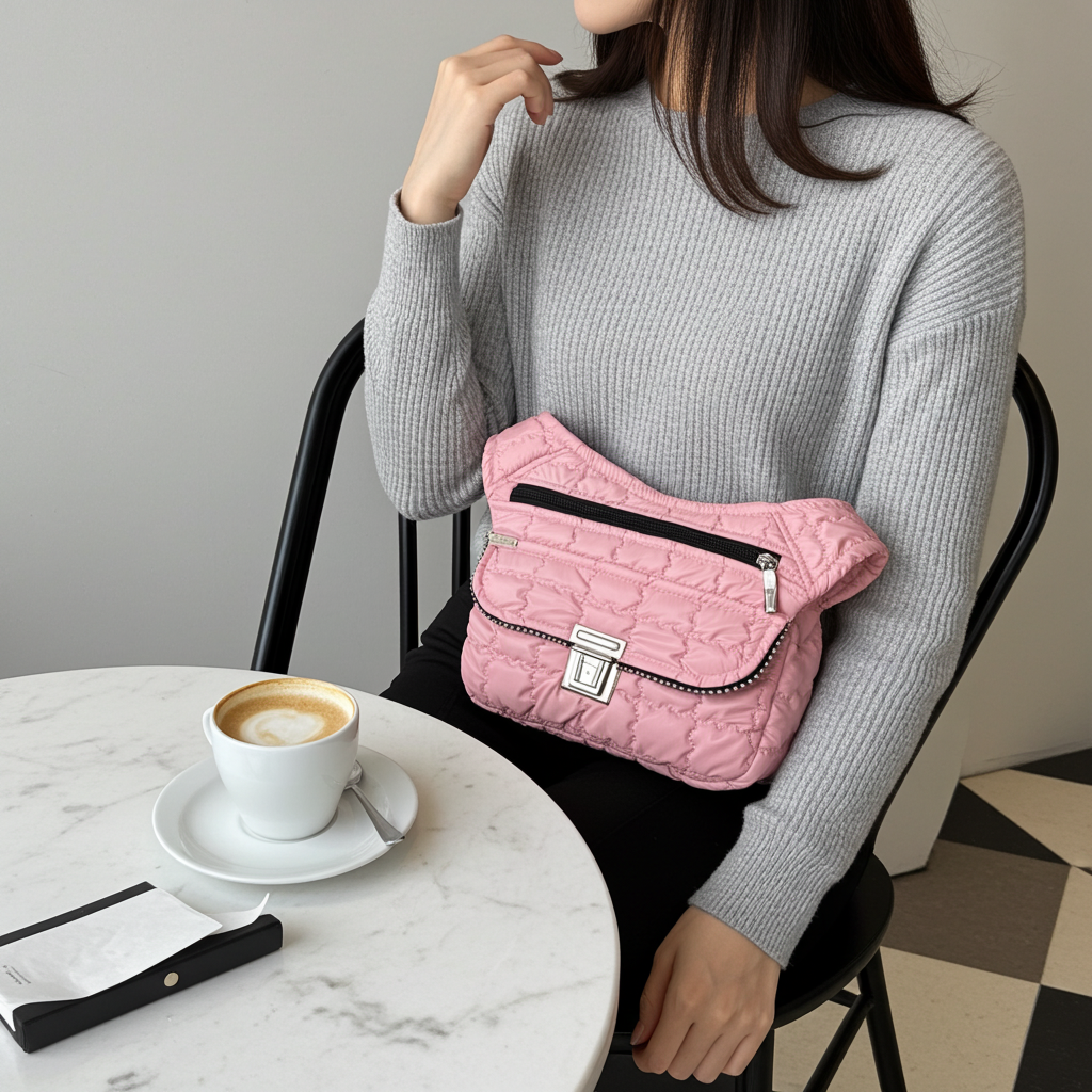 Riñonera "Special Pink Soft" + Bolsillo trasero · Pieza Única Núm. 18286