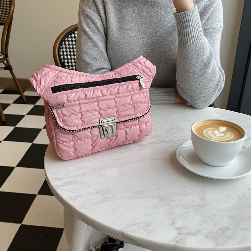 Riñonera "Special Pink Soft" + Bolsillo trasero · Pieza Única Núm. 18286