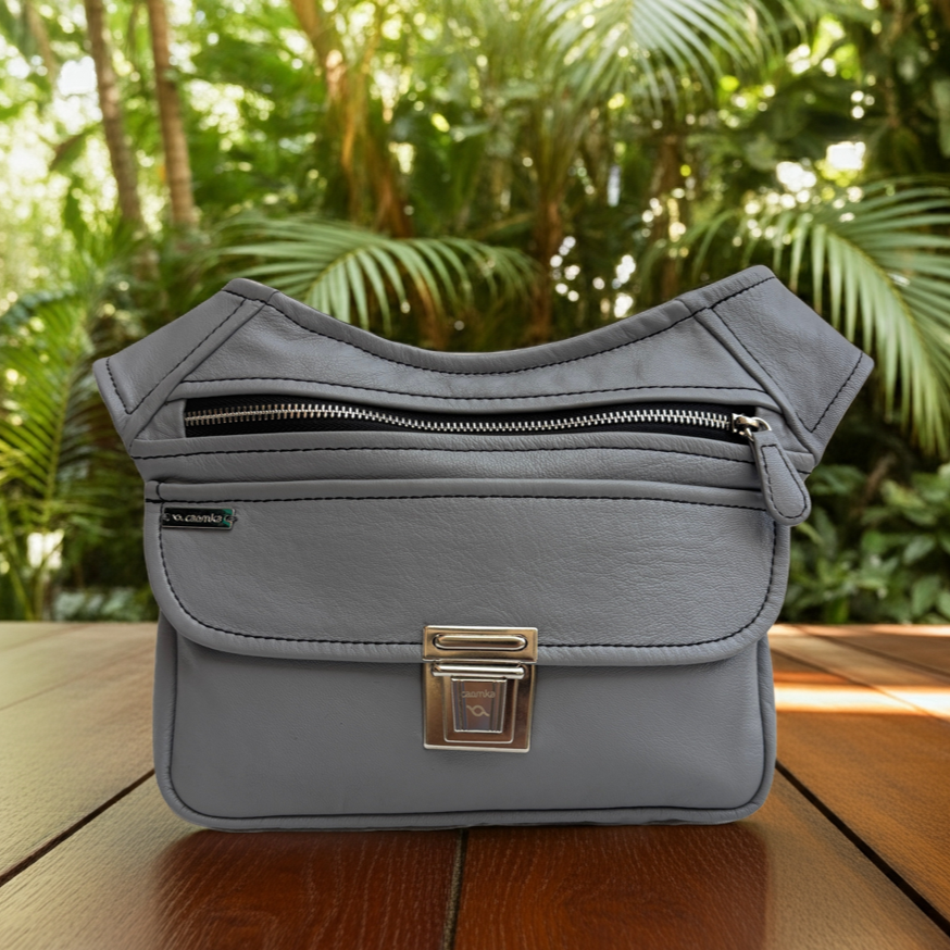 Riñonera Classic Gray & Silver · Piel · Pieza Exclusiva Núm. 17905