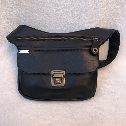 Classic Black Old Gold BioCuir® natural leather Exclusive Piece No. 6821