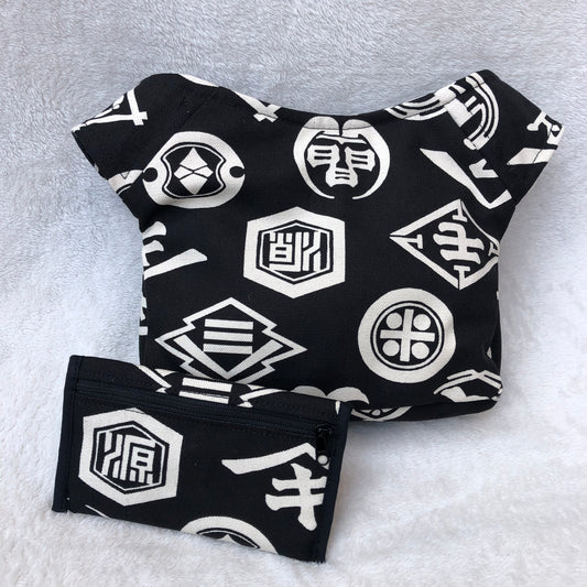PACK "Japanese Black" Fanny pack + Purse. Unique Piece No. 7077