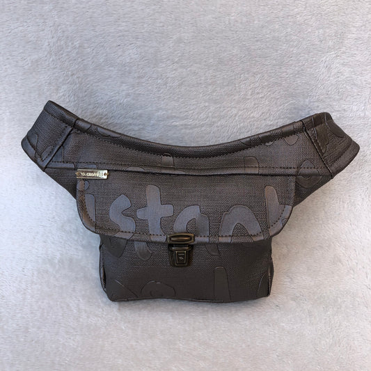 Mini Cities Brown Vegan Leather Unique Piece No. 6457