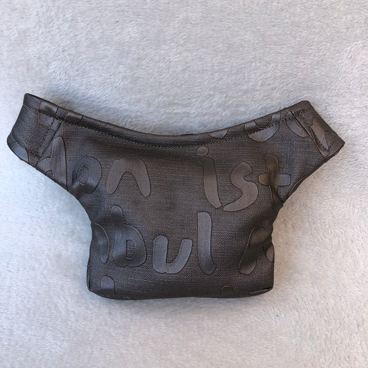 Mini Cities Brown Vegan Leather Unique Piece No. 6457