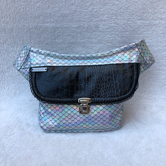 Mini Special Fish Scales · Silver · Piel Vegana · Pieza Única Núm. 5218