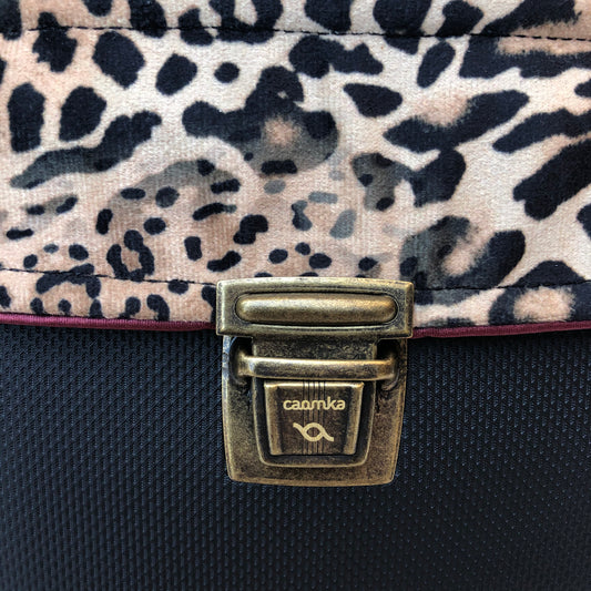 Special Cool Animal Print Vegan Leather. Unique Piece No. 6829