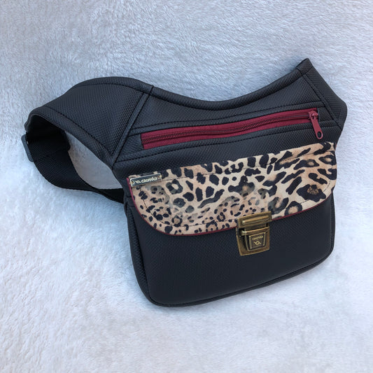 Special Cool Animal Print Vegan Leather. Unique Piece No. 6829