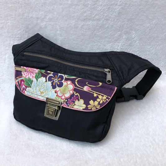 Special Black &amp; Japanese Flowers Unique Piece No. 5765