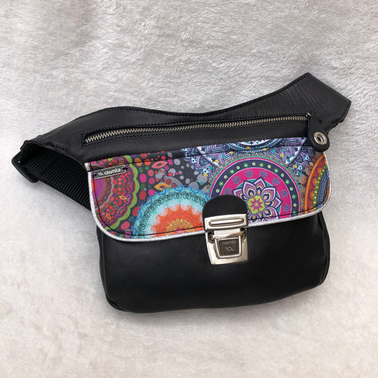 Special Black Summer Mandalas  · Piel natural BioCuir® · Pieza Única Núm. 7246