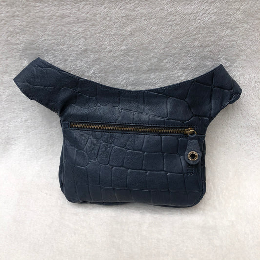 Summer Dark Blue BioCuir® natural leather Exclusive Piece No. 7332