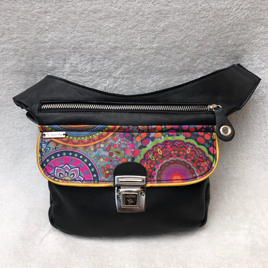 Special Black Summer Mandalas  · Piel natural BioCuir® · Pieza Única Núm. 7335