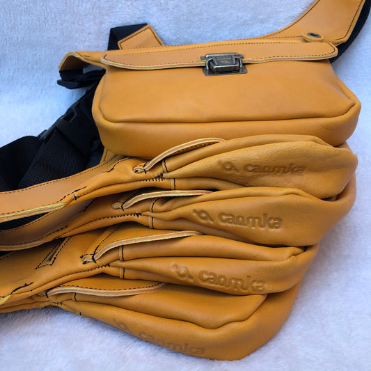 Summer Mustard · Piel natural BioCuir® · Pieza Exclusiva Núm. 7357