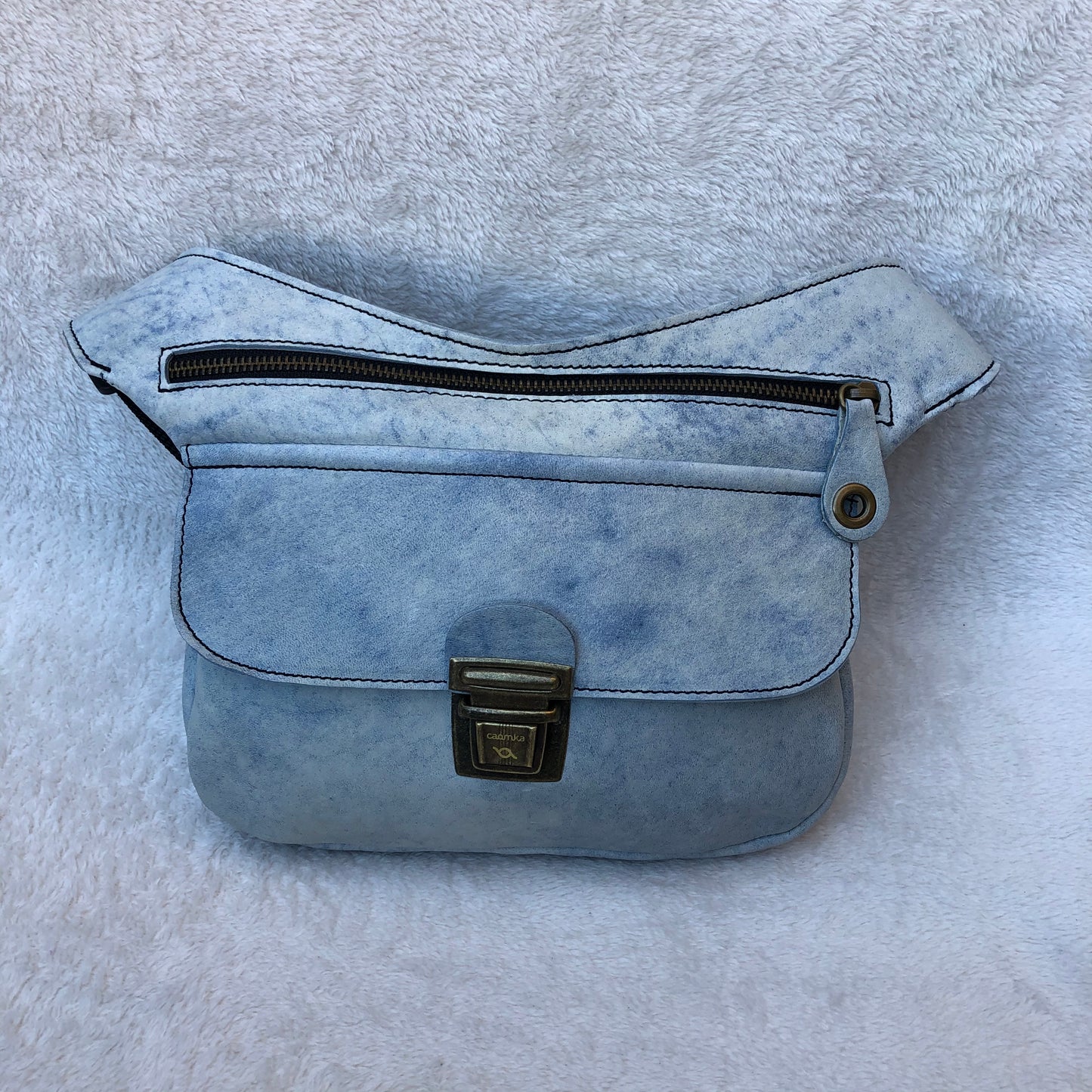 Summer Ocean Blue · Piel natural BioCuir® · Pieza Exclusiva Núm. 7330