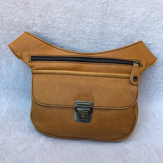 Summer Camel Soft Old Gold BioCuir® Natural Leather Exclusive Piece No. 7312