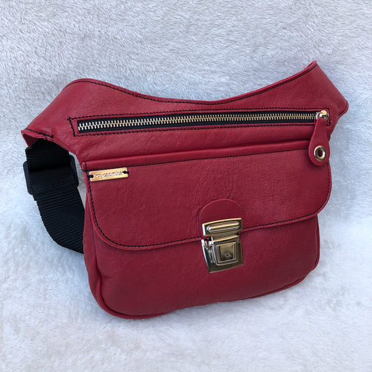 Summer Garnet & Silver · Piel natural BioCuir® · Pieza Exclusiva Núm. 7358