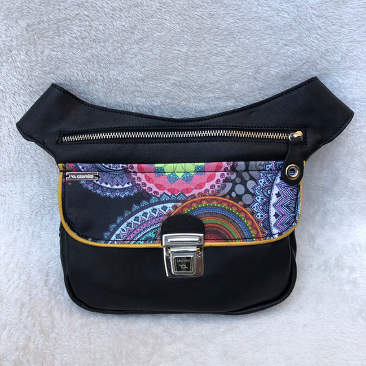 Special Black Summer Mandalas  · Piel natural BioCuir® · Pieza Única Núm. 7385