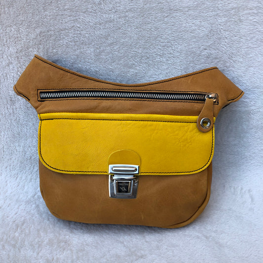 Special Summer Camel & Yellow · Piel natural BioCuir® · Pieza Exclusiva Núm. 7361