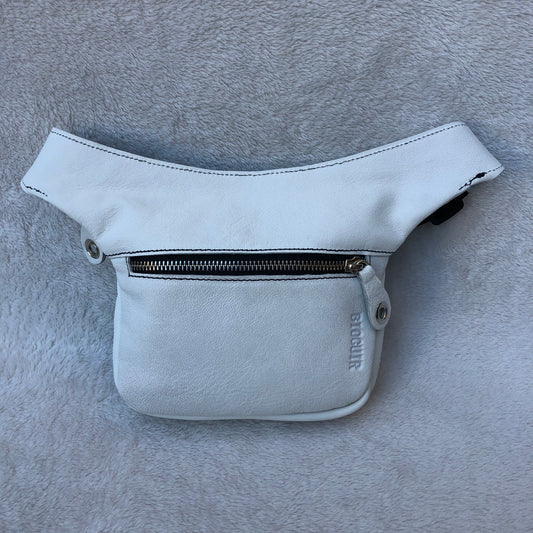 Mini Summer White-Silver · Piel natural BioCuir® · Pieza Exclusiva Núm. 7409