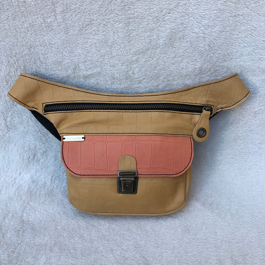 Mini Summer Camel & Pastel - Old Gold · Piel natural BioCuir® Pieza Exclusiva Núm. 7440