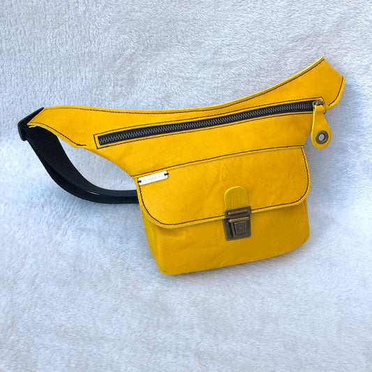Mini Summer Yellow - Old Gold · Piel natural BioCuir® Pieza Exclusiva Núm. 7415