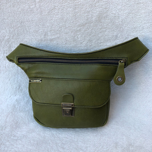 Mini Summer Green - Old Gold · Piel natural BioCuir® Pieza Exclusiva Núm. 7447