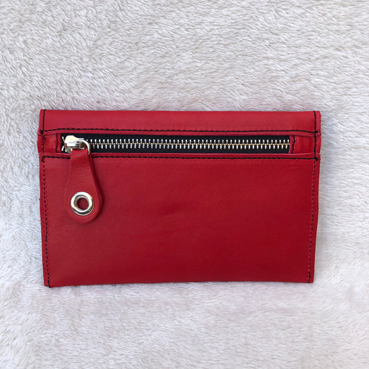 CAOMKA Flat Coin Purse Natural BioCuir® Leather Exclusive Piece No. 7512