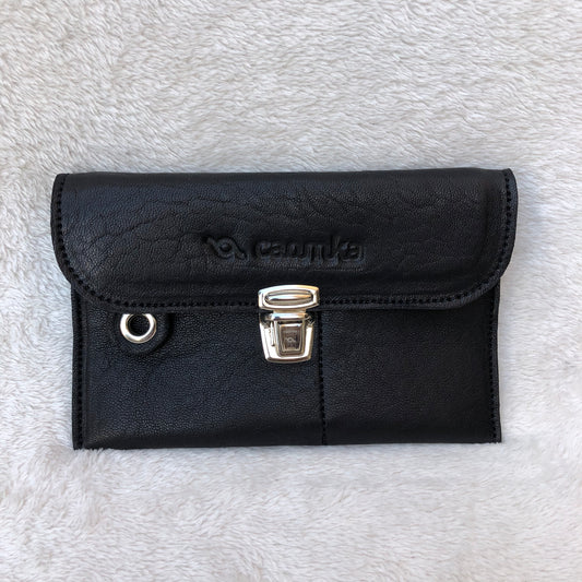 CAOMKA Flat Coin Purse Natural BioCuir® Leather Exclusive Piece No. 7520