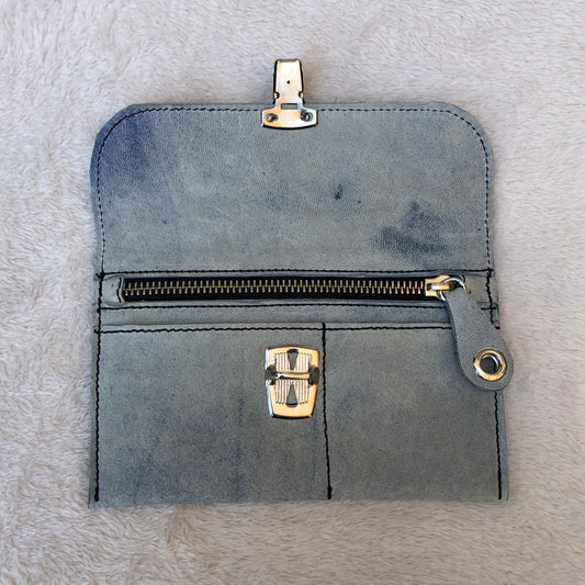 CAOMKA Flat Coin Purse Natural BioCuir® Leather Exclusive Piece No. 7496
