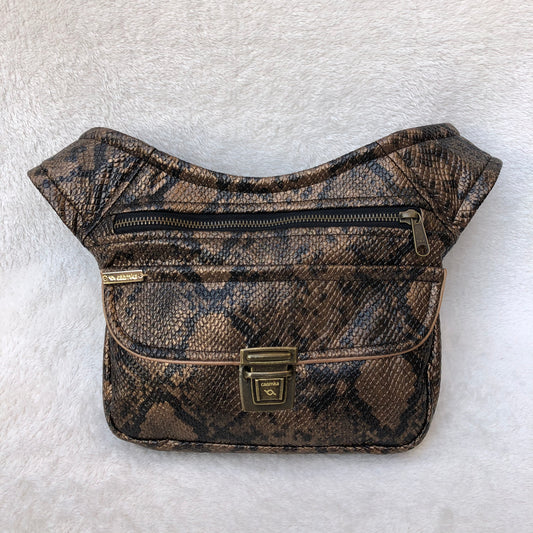 Special Snake Brown Leatherette Fabric Exclusive Piece No. 7543