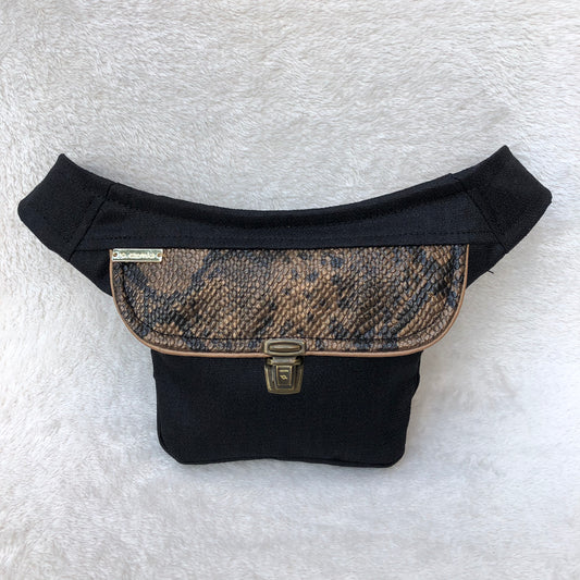 Mini Black &amp; Animal Print Anti-stain resinated fabric Exclusive Piece No. 7464
