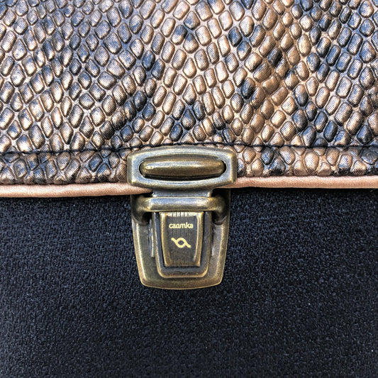 Mini Black &amp; Animal Print Anti-stain resinated fabric Exclusive Piece No. 7464