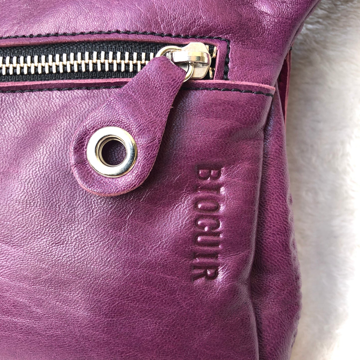 Summer Purple &amp; Silver Natural BioCuir® Leather Exclusive Part No. 7516