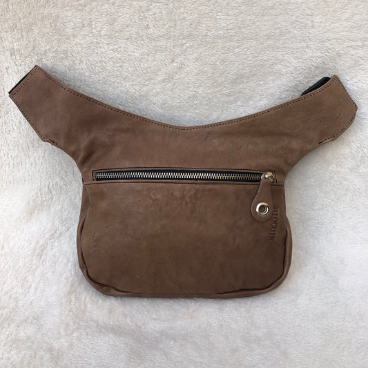 Summer Brown &amp; Silver Natural BioCuir® Leather Exclusive Piece No. 7533