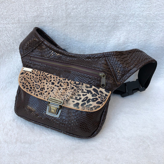 Special Animal Print Brown · Tejido de Polipiel · Pieza Única Núm. 7563