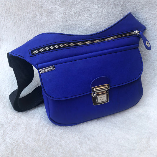 Summer Electric Blue & Silver  · Piel natural BioCuir® · Pieza Exclusiva Núm. 7592