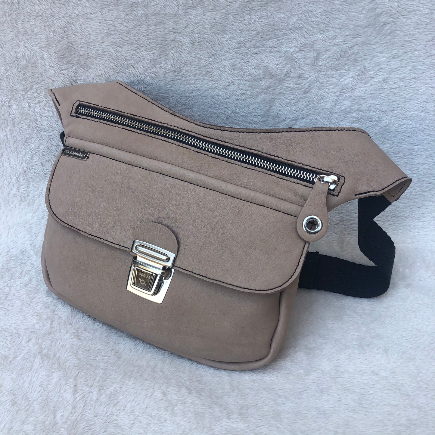 Summer Beige & Silver · Piel natural BioCuir® · Pieza Exclusiva Núm. 7598