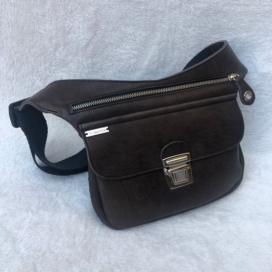 Special Brown Dark Chocolate & Silver · Piel natural BioCuir® · Pieza Exclusiva Núm. 7718