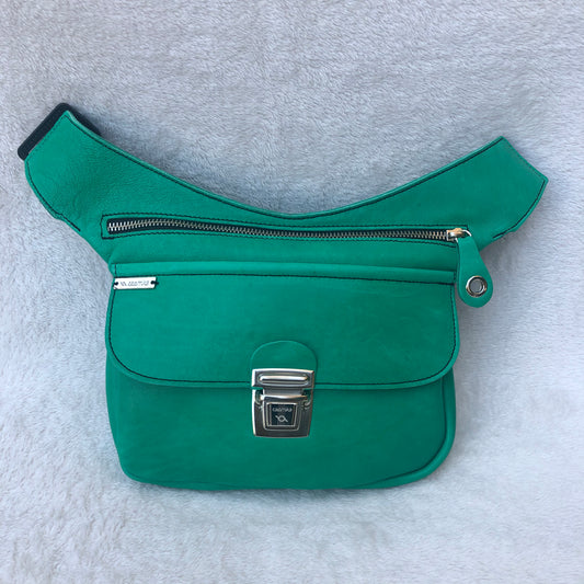 Summer Green & Silver  · Piel natural BioCuir® · Pieza Exclusiva Núm. 7588