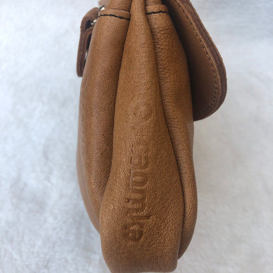 Brown &amp; Silver Leather Natural BioCuir® Leather Exclusive Piece No. 7585