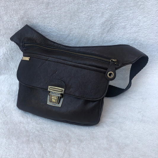 Classic Brown Chocolate &amp; Old Gold Natural BioCuir® Leather Exclusive Piece No. 7623