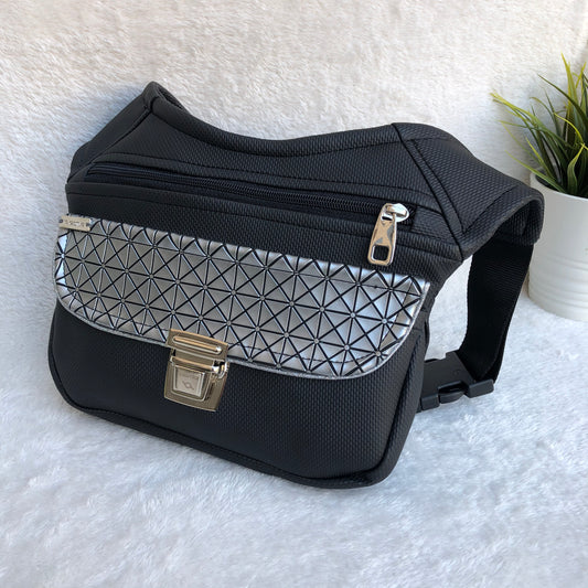 Special Black &amp; Silver Plus Vegan Leather Exclusive Piece No. 7652