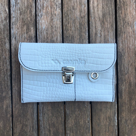 CAOMKA Flat Coin Purse Natural BioCuir® Leather Exclusive Piece No. 7669