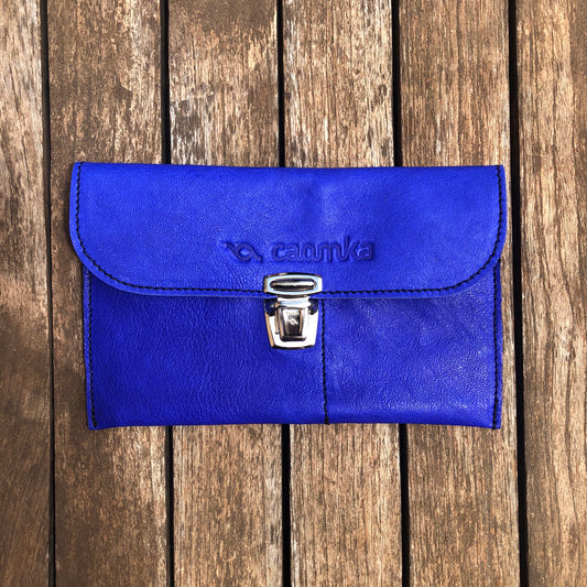 CAOMKA Flat Coin Purse Natural BioCuir® Leather Exclusive Piece No. 7679