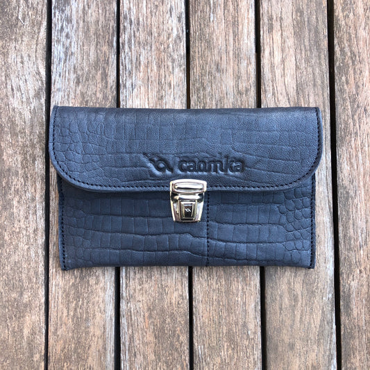 CAOMKA Flat Coin Purse Natural BioCuir® Leather Exclusive Piece No. 7795