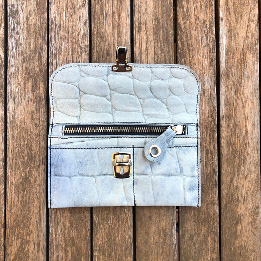 CAOMKA Flat Coin Purse Natural BioCuir® Leather Exclusive Piece No. 7796