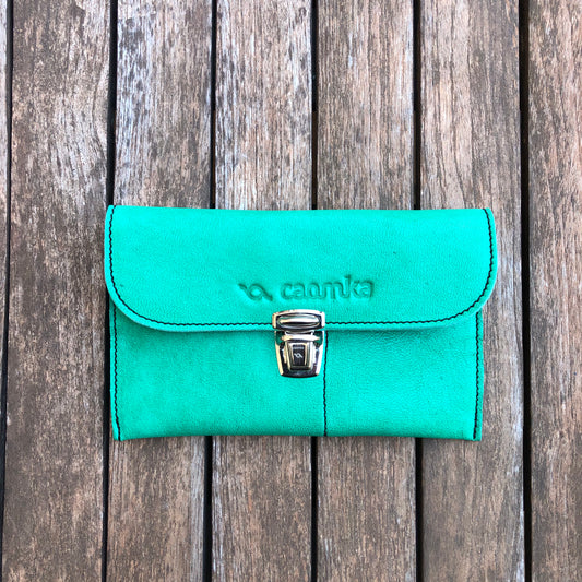 CAOMKA Flat Coin Purse Natural BioCuir® Leather Exclusive Piece No. 7752