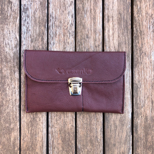 CAOMKA Flat Coin Purse Natural BioCuir® Leather Exclusive Piece No. 7725
