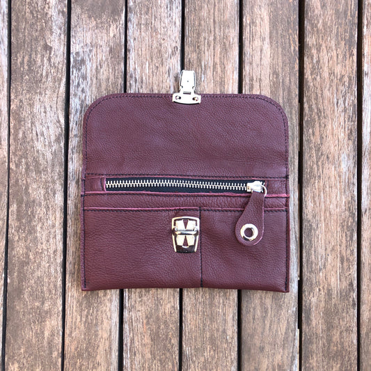 CAOMKA Flat Coin Purse Natural BioCuir® Leather Exclusive Piece No. 7725