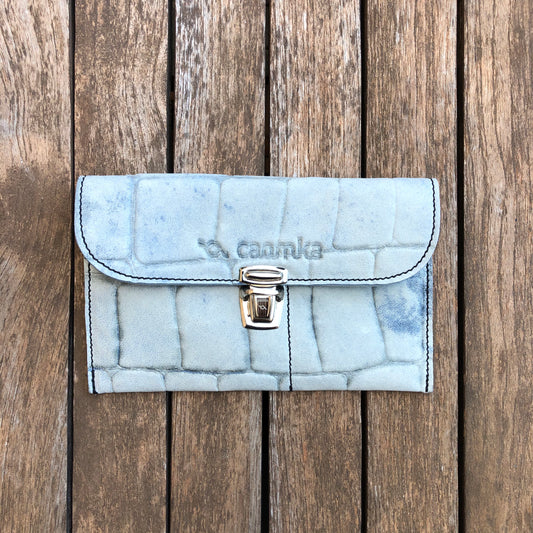 CAOMKA Flat Coin Purse Natural BioCuir® Leather Exclusive Piece No. 7820